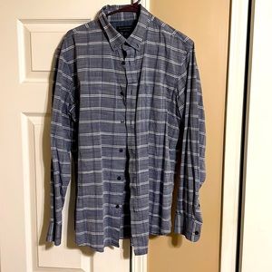 Bluish gray long sleeve button down